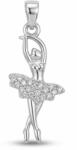 Flippy Pandantiv, Jolie Silver, Argint 925, Model Balerina cu Zirconii, 27 x 10 mm, 1.1 g (06641)