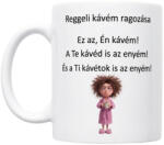  Reggeli kávém ragozása-fehér bögre