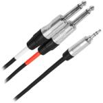 Plugger Cablu Y Jack Tata 3.5m Stereo - 2x Jack 6.35mm Mono 3m (99105) - artledconcept