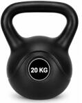  Kettlebell 20 kg, bitum cu invelis rezistent ABS, 30x25x33 cm, negru (ACT-0087)