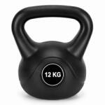  Kettlebell 12 kg, bitum cu invelis rezistent ABS, 25x19x27 cm, negru (ACT-0084)