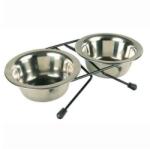 BIOTUR PET Castron Inox Cu Suport Mol 2buc 0.75l Pentru Caini