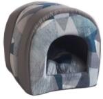 MPS CULCUS TEXTIL PENTRU CAINI SI PISICI TUNEL TAU GEO BLUE 42x38x38 CM