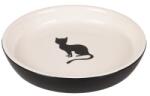Flamingo CASTRON DIN CERAMICA PENTRU PISICI FLAMINGO NALA ALB-NEGRU 15CMx180ML