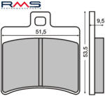 RMS Placute de frana RMS organic (70820)