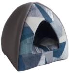 MPS CULCUS TEXTIL PENTRU CAINI SI PISICI IGLU VEGA L GEO BLUE 43x43x38 CM