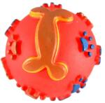BIOTUR PET Jucarie Pentru Caini Si Pisici Minge Vinil Cu Labute Si Os, 8cm/vts0022-1