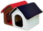 BIOTUR PET Culcus Casuta Textil Pentru Caini Si Pisici Orlando Grena-rosu 43x38x42cm/8849-2a/a