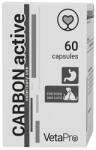 VetaPro Carbon Active 500mg 60cap/cut Suport Gastrointestinal Caini Si Pisici