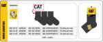 Caterpillar CAT AV782BB Rövid munkazokni 3 pár