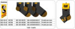 Caterpillar CAT DY212A Rövid munkazokni 3-pack (CAT-00274)