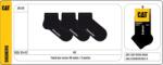 Caterpillar rövid bokazokni CAT zokni SNEAKERS fekete