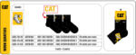 Caterpillar CAT AV781A Rövid munkazokni 3 pár