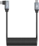 SmallRig 4792 USB-C Straight to USB-C Angled Coiled Data Cable (4792)
