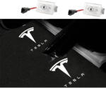 CerCip Lampi Portiere Auto TESLA, Holograma LED cu LOGO, Compatibile cu Model S, Model X, Model 3, Model Y (74528325)