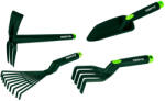 VERTO Set de unelte de mana 4 buc. din plastic (grebla, gheara, lopatica, sapaliga) 15G419 (15G419) Grebla