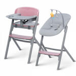 KinderKraft Scaun de masa Kinderkraft LIVY Ros + Balansoar CALMEE (KHLICA00PNK0000) Scaun de masa bebelusi, inaltator