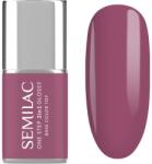 Semilac One Step 3in1 Glossy lac de unghii sub forma de gel culoare 205 Purple Beige 7 ml