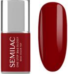 Semilac One Step 3in1 Glossy lac de unghii sub forma de gel culoare 575 Dark Red 7 ml