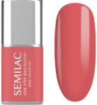 Semilac One Step 3in1 Glossy lac de unghii sub forma de gel culoare 690 Coral Pink 7 ml