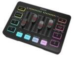 FIFINE SC3 AmpliGame, 4-csatornás USB-s gamer audió keverő, fekete SC3