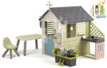Smoby Căsuță cu zonă de relaxare pentru meteorolog Jolie Playhouse Life Smoby extensibilă, cu 3 ferestre și 2 jaluzele cu filtru UV de la 24 luni (SM810312-K) Casuta pentru copii