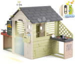 Smoby Căsuță cu lampă deasupra intrării Jolie Playhouse Life Smoby extensibilă cu 3 ferestre și 2 jaluzele cu filtru UV de la 24 luni (SM810312-A) Casuta pentru copii