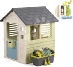 Smoby Căsuță cu ghiveci de flori sub fereastră Jolie Playhouse Life Smoby extensibilă cu 3 ferestre și 2 jaluzele cu filtru UV, de la 24 luni (SM810312-AK) Casuta pentru copii