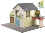 Smoby Căsuță de pardosea cu cutie poștală Jolie Playhouse Life Smoby extensibilă cu 3 ferestre și 2 jaluzele cu filtru UV de la 24 luni (SM810312-AE) Casuta pentru copii