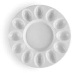 Ibili Ibili-Castilla főtt tojásos tálaló, porcelán, 26, 5x2, 4 cm, fehér (IB-695212)