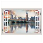 MÉDIA Öntapadós tapéta Big Ben Window, Parliament, London, 135 x 90 cm (FOTOTAP15294)