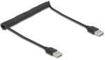 Delock 90124 USB kábel USB 2.0 0, 8 M USB A Fekete (90124)
