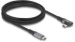 Delock USB 20 Gbps Kábel, ívelt bal / jobb, USB PD 3.1 Extended Power Range 240 W 2 m (81132) - pepita