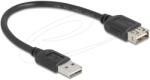 Delock USB 2.0 hosszabbítókábel EASY USB Type-A apa - EASY USB Type-A anya 0, 2 m (81510) - pepita