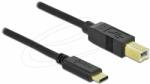 Delock USB 2.0 kábel Type-C a B-típusú 4 m (83667) - pepita
