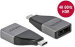 Delock USB Type-C adapter DisplayPort (DP Alt Mode) 4K 60 Hz kompakt kialakítású (64120) - pepita