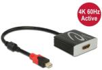 Delock Aktív mini DisplayPort 1.4 - HDMI átalakító 4K 60 Hz (HDR) (65302) - pepita