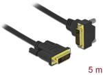 Delock DVI kábel 24+1 apa - 24+1 apa hajlított 5 m (85896) - pepita