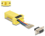 Delock D-Sub 9-tűs anya RJ12 anya összekötő adapter sárga