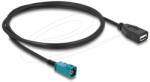 Delock Kábel HSD Z apa - A-típusú USB 2.0 anya 1 m (DL-90703)
