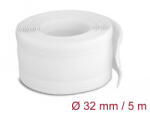 Delock Fonott kábelharisnya tépőzárral 5 m x 32 mm fehér (20818) - pepita