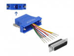 Delock Kék D-Sub 25-tűs apa RJ45 anya összekötő adapter (66648) - pepita