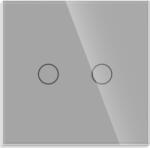Luxion Intrerupator Dublu cu Touch din Sticla Luxion, protocol ZigBee, Gri, LX-ZT-201G-GY (lx-zt-201g-gy) - cel