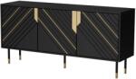 Cama 3D MOUNTAIN chest of drawers 154x40x72 black + gold Comoda