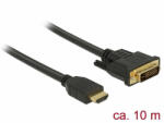 Delock HDMI - DVI 24+1 kétirányú kábel 10 m (85657) (85657) - pepita