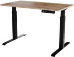  Desk with electric height adjustment MOON 121x67x72-120 black/tan