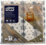 Tork szalvéta Linstyle, premium textilhatású, Karácsonyi, 39/1, 1/8 HAJTÁS, 50db/csg, 12csg/karton