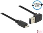 Delock Kábel EASY-USB 2.0-s A típusú csatlakozódugó, ívelt felfelé / lefelé & gt; USB 2.0-s Micro-B-típu (83538)