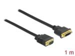 Delock Kábel DVI 24+5 csatlakozódugóval - VGA csatlakozódugóval 1 m (86756) - pepita