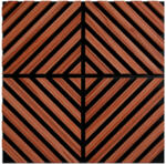 Leziter Akusztikus falpanel Deco IX dió hatású 60x60x1, 8 cm (J01TF14-WAL)
